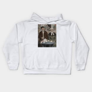 Afternoon Tea by Jean-Francois Raffaelli Kids Hoodie